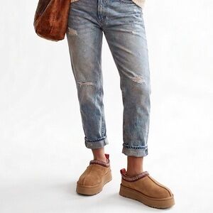 Brown Platform Suede Mules (Indoor/Outdoor) BRAND NEW Size 6–7